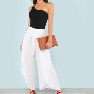 One shoulder body suit